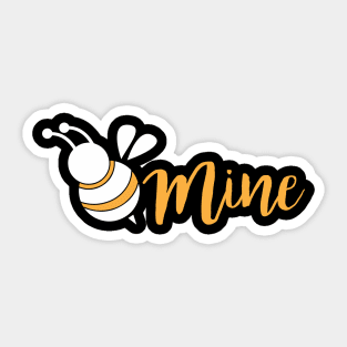 Cute Be Mine Bee Valentine's Day Adorable Pun Sticker